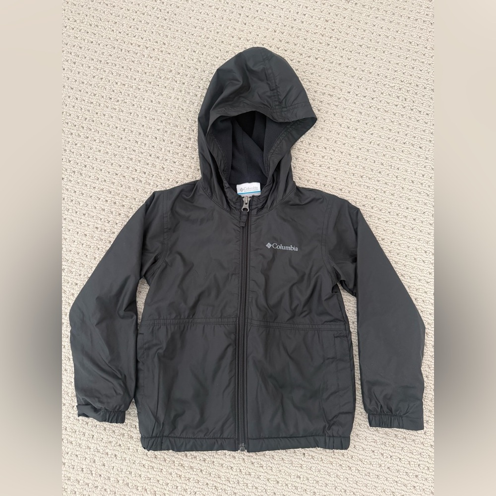 COLUMBIA Boys 4T Black Hooded Jacket